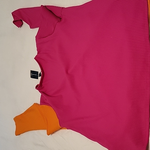 INC ribbed color block sweater - Picture 3 of 5